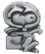 Silver Snoopy Pin